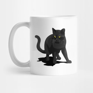 Black Kitty Cat Mug